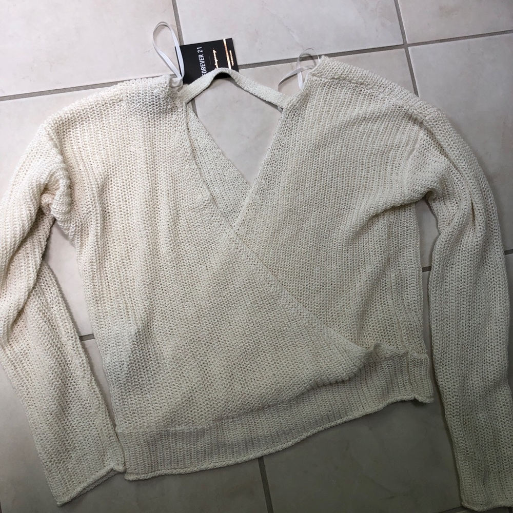 open back sweater